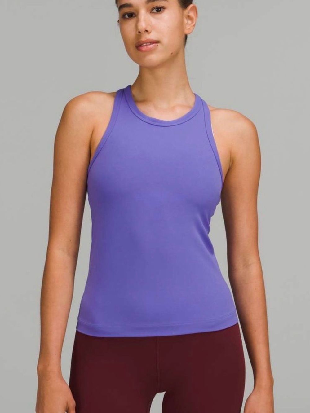 Lululemon Women’s Purple Active Tank Top - Sleek Racerback Style